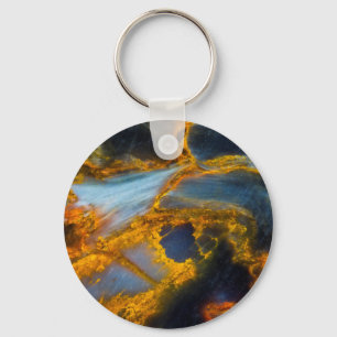 Orange Laced Pietersite Key Ring