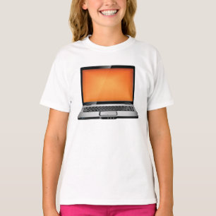 Orange Laptop T-Shirt
