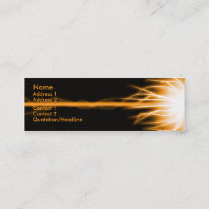 Orange Laser Mini Business Card
