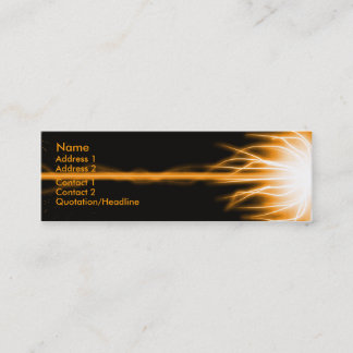 Orange Laser Mini Business Card