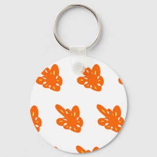 orange leaf flower abstract design coffee mug key ring