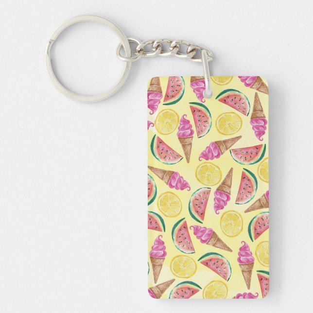 Orange Leaf Key Ring (Front)