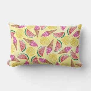 Orange Leaf Lumbar Cushion