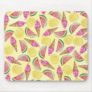Orange Leaf Mouse Pad