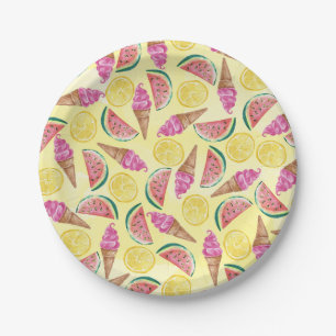 Orange Leaf Paper Plate