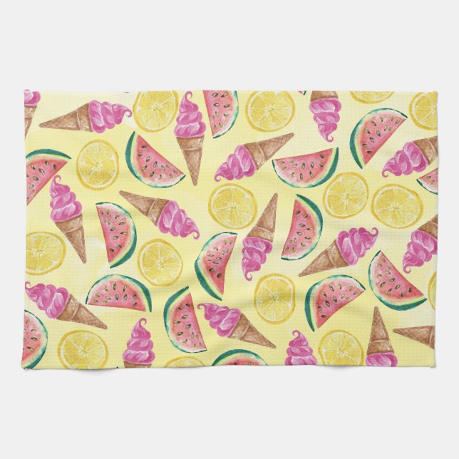 Orange Leaf Tea Towel (Horizontal)