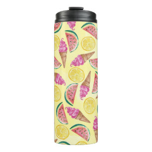 Orange Leaf Thermal Tumbler
