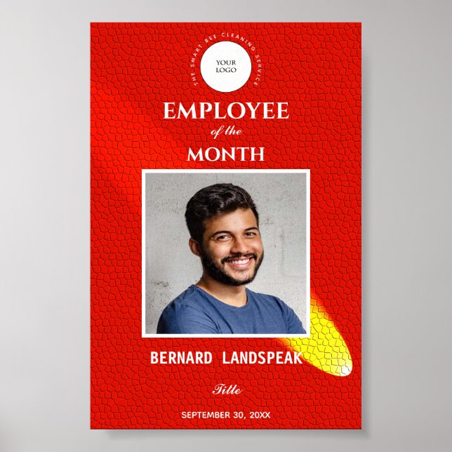 Orange Leather & Comet for Employee of the Month Poster (Front)