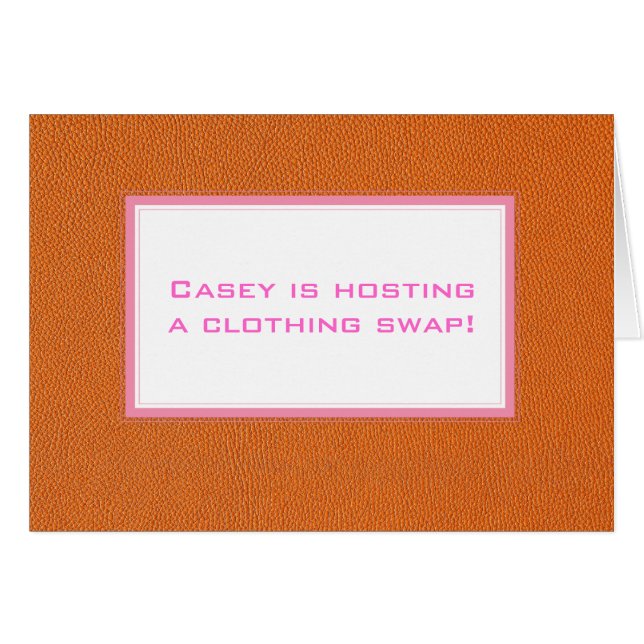 Orange Leather Look (Front Horizontal)