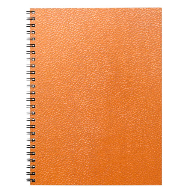 Orange leather pattern texture backgroundleather,t notebook (Front)