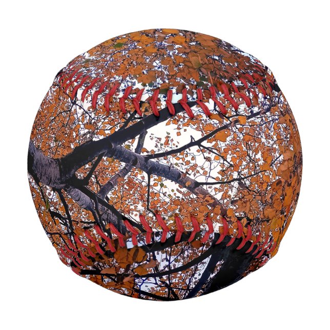 Orange leaves baseball (Front)