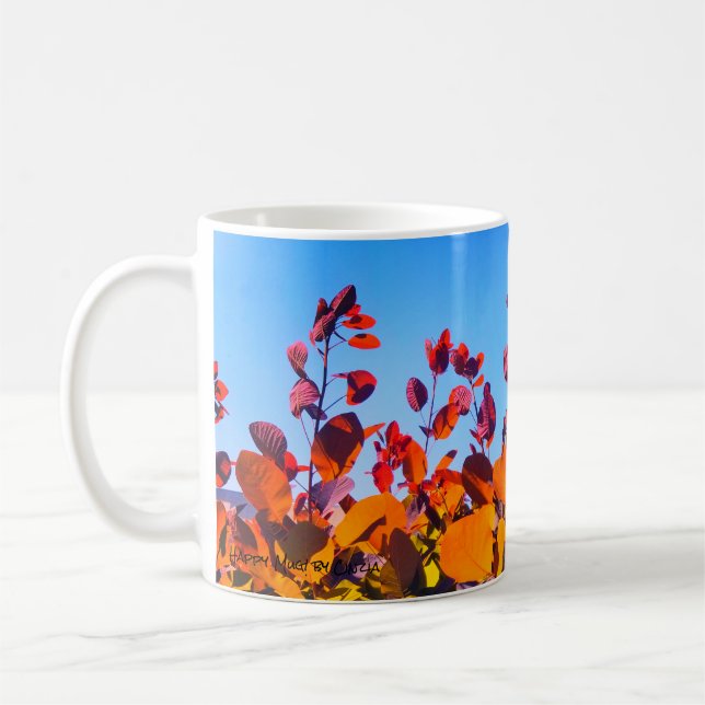 Orange leaves in the Fall! Coffee Mug (Left)