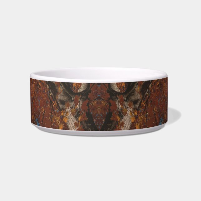 orange leaves on a fall tree bowl (Front)