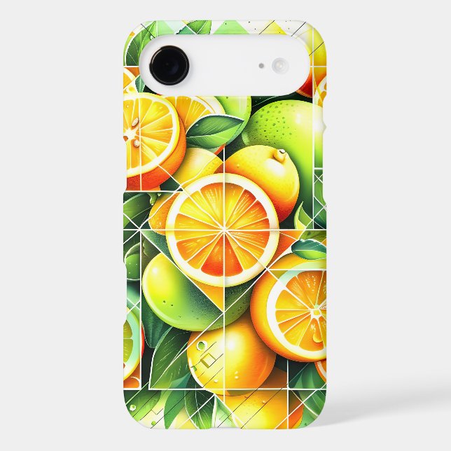 Orange Lemon Botanical Citrus Geometric (Back)