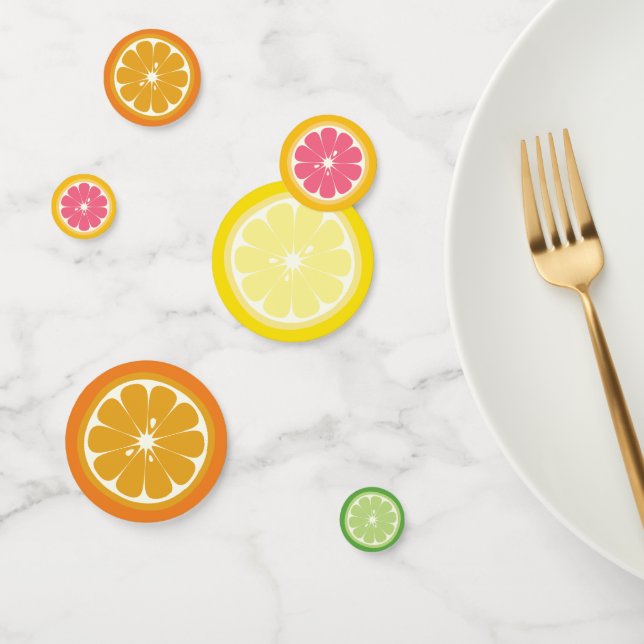 Orange Lemon Lime and Grapefruit Table Confetti (Group)