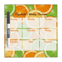 Orange Lemon Lime Weekly Planner