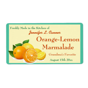 Orange Lemon Marmalade Preserves Canning Jar