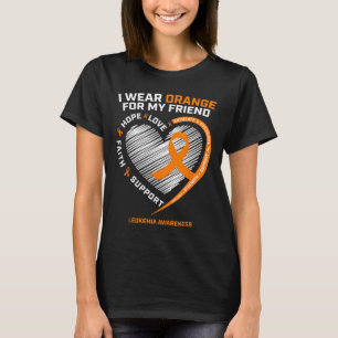 Orange Leukaemia Awareness  Friend Gifts Men Women T-Shirt
