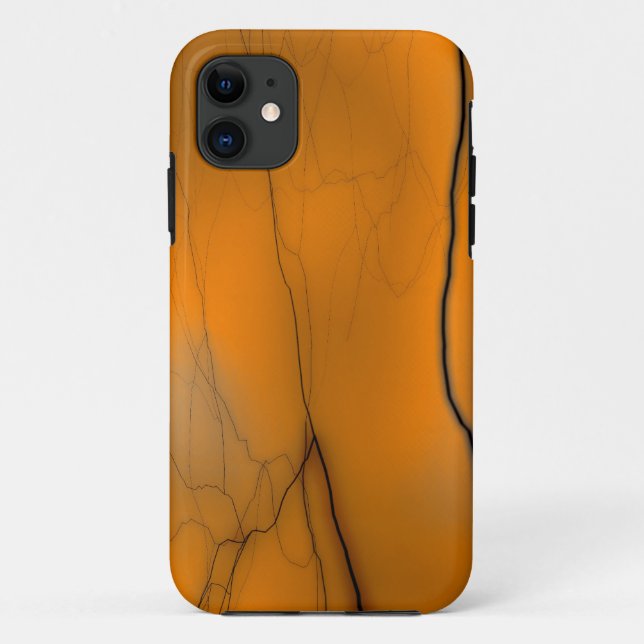 orange lightning iphone case (Back)