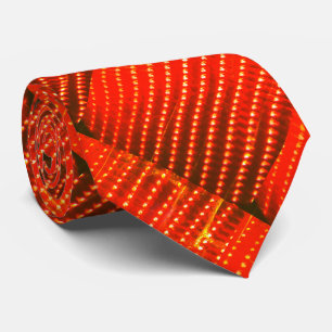 Orange Lights Halloween Las Vegas Marque Necktie