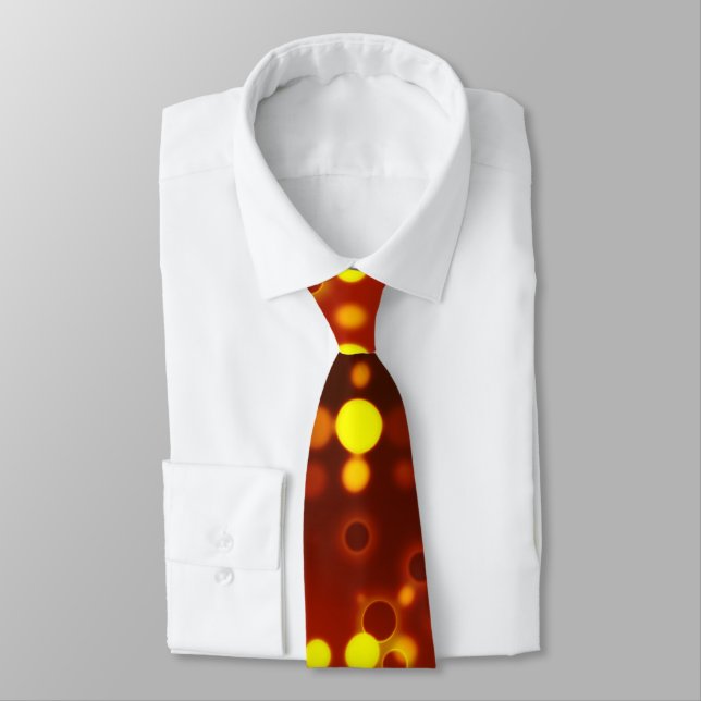 Orange Lights Tie (Tied)