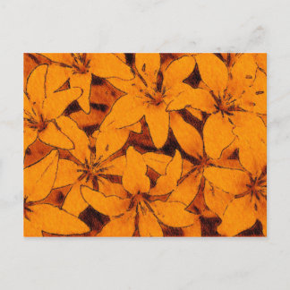 Orange Lilies Postcard