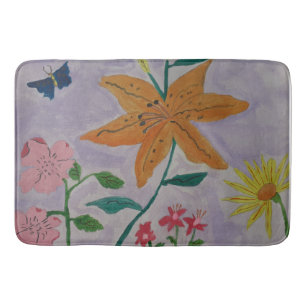 Orange Lily Bath Mat