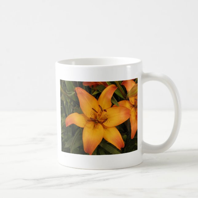 Orange Lily Coffee Mug (Right)