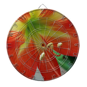 orange lily dartboard