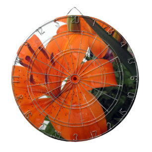 Orange LIly Dartboard