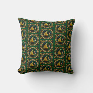Orange Lily Energies Floral Abstract Art Cushion