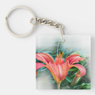 orange lily key ring