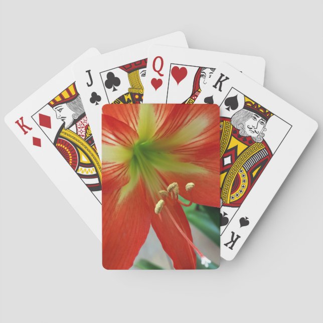 orange lily playing cards (Back)