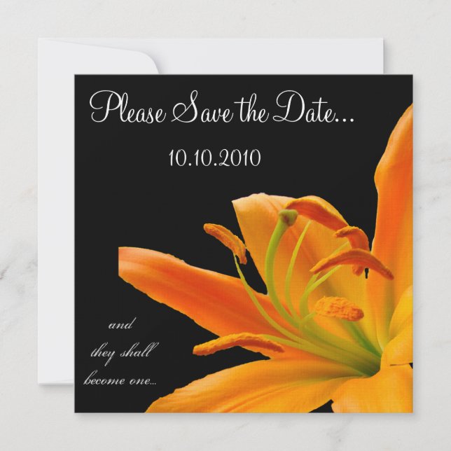 Orange Lily Save-the-date Save The Date (Front)