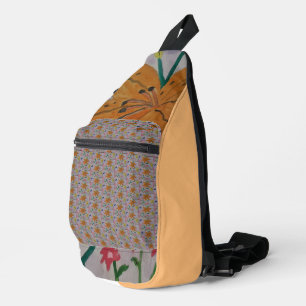 Orange Lily Sling Bag