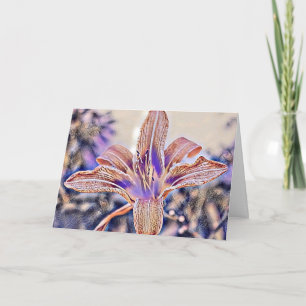 ORANGE LILY THANK YOU CARD