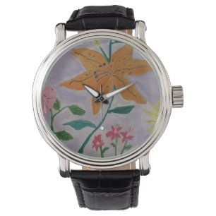 Orange Lily Watch