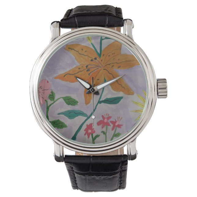 Orange Lily Watch (Front)