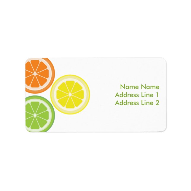 Orange Lime Lemon Label (Front)