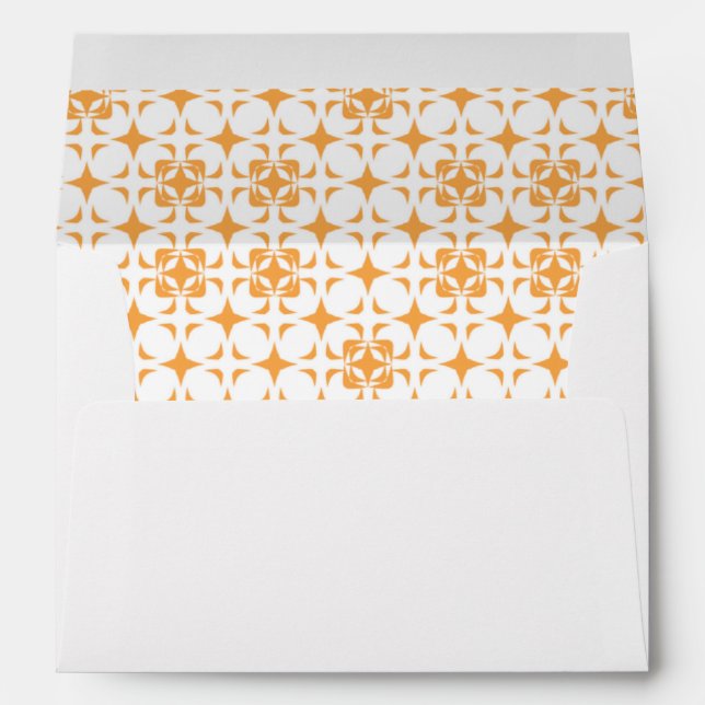Orange Lined Envelope (Back (Bottom))