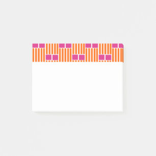 Orange Lines and Pink Boxes  Post-it Notes