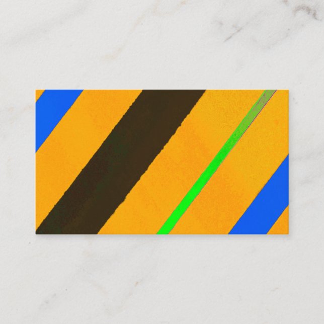 Orange lines business card (Front)