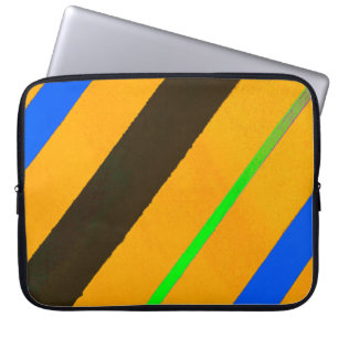 Orange lines laptop sleeve