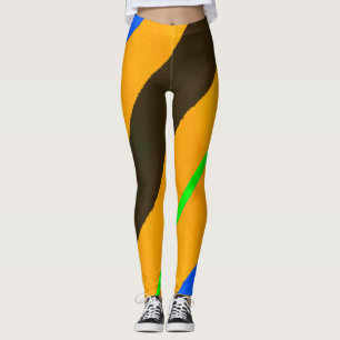 Orange lines leggings