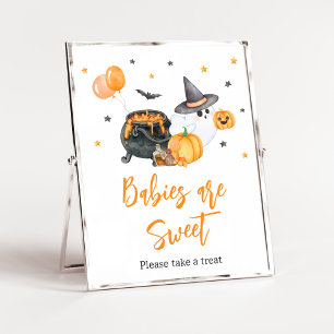 Orange Little Boo Ghost Babies are Sweet Poster