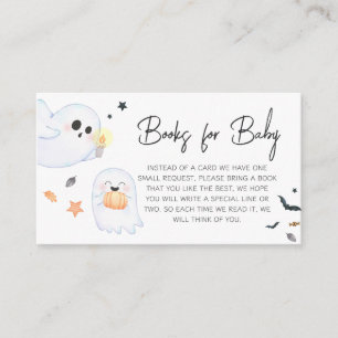 Orange Little Boo Halloween Books for Baby Enclosure Card