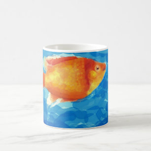 Orange little fish coffee mug