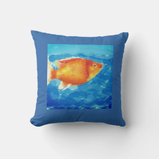 Orange little fish cushion