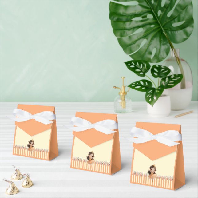 Orange Little Princess Ball Favour Box (Multiple)