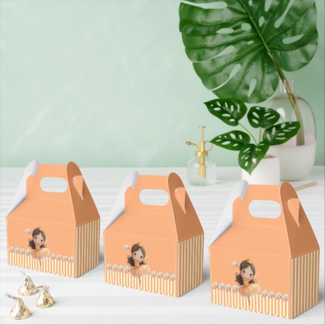Orange Little Princess Ball Favour Box (Multiple)